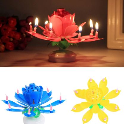 🪷🔥Flerfärgat överraskningsljus i form av en lotusblomma