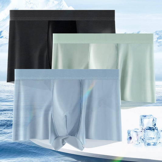 🔥Bästa rabatt - Ice Silk andningsbara trosor i stor storlek för män