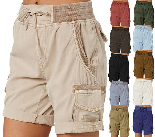 💟🔥Lösa shorts med hög midja för damer