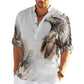 🔥😎4D Djurtrycksskjorta för män( köp 2 gratis frakt📦)