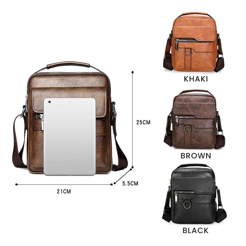 đ„ 56% RABATT đŒ Herr Messenger Crossbody VĂ€ska đ¶ââïž minimalistisk design, vattenavvisande & perfekt för affĂ€r & fritid đż