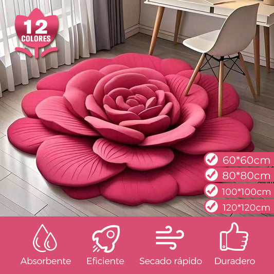 🌺Oferta Por Tiempo Limitado🌺Alfombra Floral de Felpa y Tierra de Diatomeas