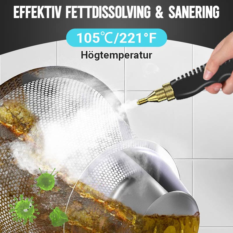 🔥 HALVA PRISET + Fri frakt 💨 Multifunktionell ångrengörare ✨ Tar bort smuts och bakterier snabbt – miljövänlig och enkel att använda 🌿