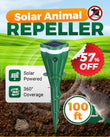 🔥⏰ 50% RABATT ☘️ Solcelldriven vattentät djuravskräckare – skyddar din trädgård dygnet runt 🐾✨