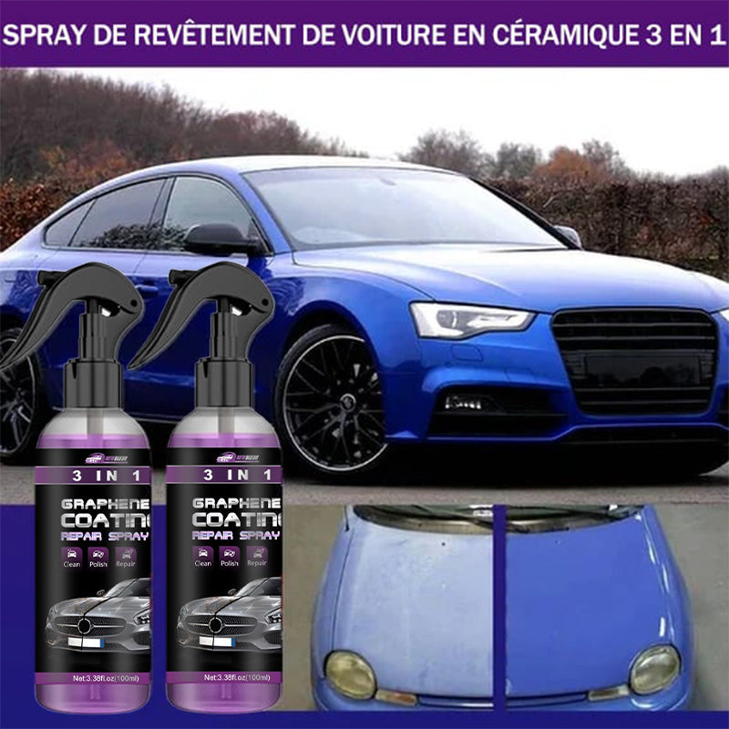 3 i 1 Spray för snabb billackering med högt skydd