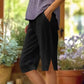 ⏳Offerta a tempo limitato⏰Pantaloni capri casual a tinta unita con tasche da donna