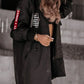 Nueva chaqueta impermeable con capucha y manga larga para mujer