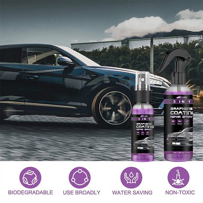 3 i 1 Spray för snabb billackering med högt skydd