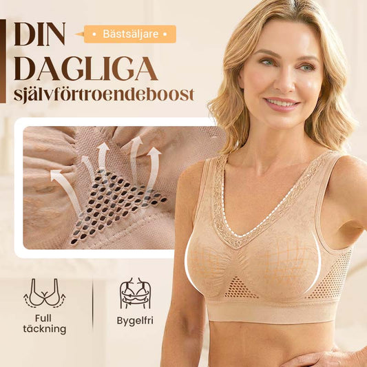 ✨ 1+1 gratis – 2 pezzi Reggiseno sollevante comodo in puro cotone senza bottoni
