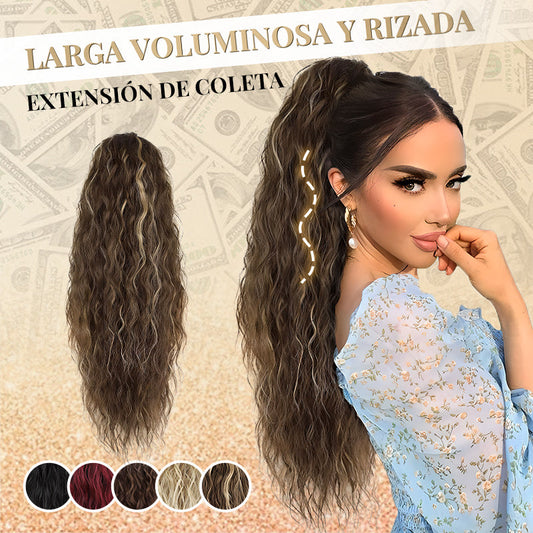 Extensión de Coleta Larga Voluminosa y Rizada