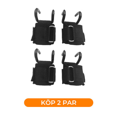 🔥 50% RABATT 💪 Tunga lyftremmar med handledskrok för styrketräning 🏋️‍♂️ Maximal greppstyrka & bättre kontroll vid tunga lyft ✨