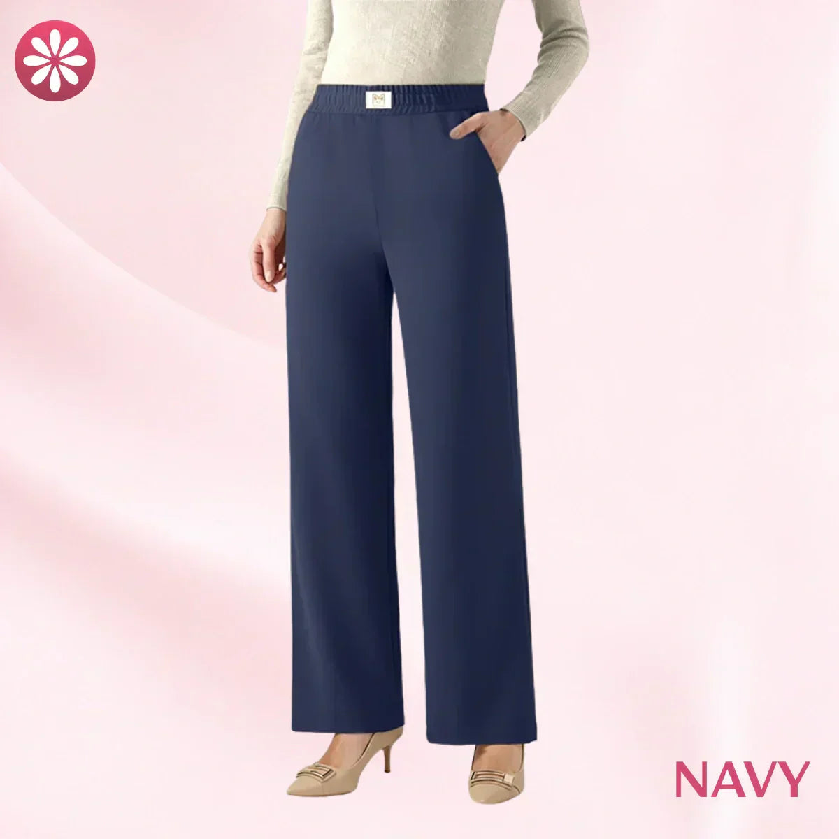 🔥50% RABATT | 50K+ SÅLDA 👖✨ Stretchbyxor med hög midja – perfekt fall, smickrande passform & komfort hela dagen