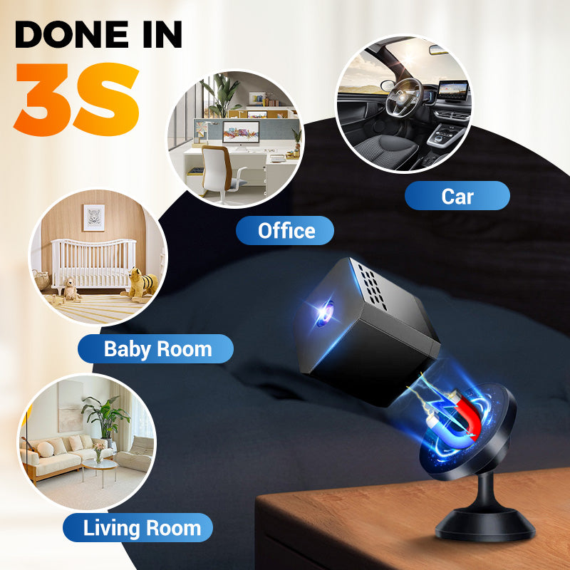 📹 50% RABATT! 🌙 Mini Smart HD-Säkerhetskamera – Mörkerseende, HD-Video & Motion Detection 🏠