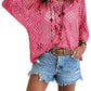 🌸☀️✨ PROMO -50% ! Haut en Crochet Bohème pour Femme – Encolure en V, Tissu Léger & 5 Couleurs (S-4XL)