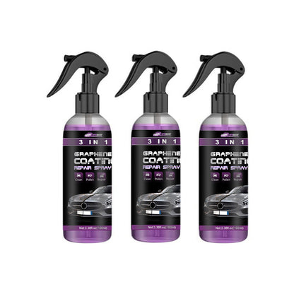🔥Köp 2 få 1 gratis✨ 3-i-1 Högskyddande Snabb Bilbeläggningsspray
