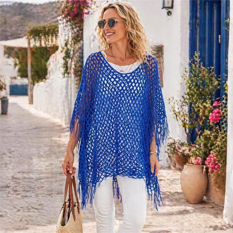 🔥 SOMMARFAVORIT – 50% RABATT 💐 Virkad design med elegant lyster ✨ Bekväm passform och tidlös sommarkänsla ☀️