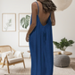 🏖️Ultimo giorno di saldi 50% DI SCONTO💕Oltre 20.000 pezzi venduti!⚡Abito lungo casual da donna con spalline sottili e schiena scoperta👗