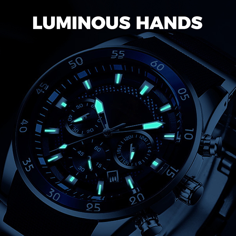 🔥 50% RABATT ⌚💎 Lyxig multifunktionell kvartsarmbandsur för herrar ✨ Elegant design, premiumkänsla & imponerande detaljarbete