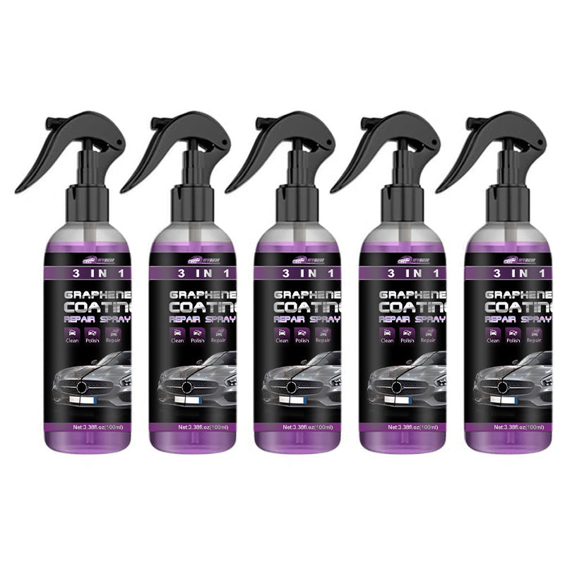 🔥Köp 2 få 1 gratis✨ 3-i-1 Högskyddande Snabb Bilbeläggningsspray