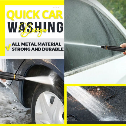 🔥 50% RABATT 💦 Kraftfull högtryckstvätt för bil & trädgård 🚗 10× starkare tryck, 8 spraylägen & extremt hållbart metallhölje ✨