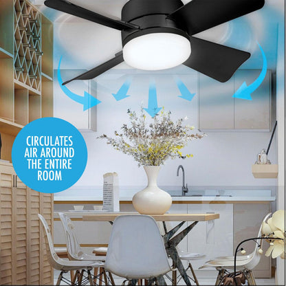 ⏳ 49% RABATT – SISTA DAGEN 🔥 SmartBreez™ 40W LED-takfläkt med lampa ✨ Ultratis, 20,5” med fjärrkontroll 🎯 Perfekt för sovrum 😴, kök 👩‍🍳 & garage 🛠️ + GRATIS B22-adapter 🔌