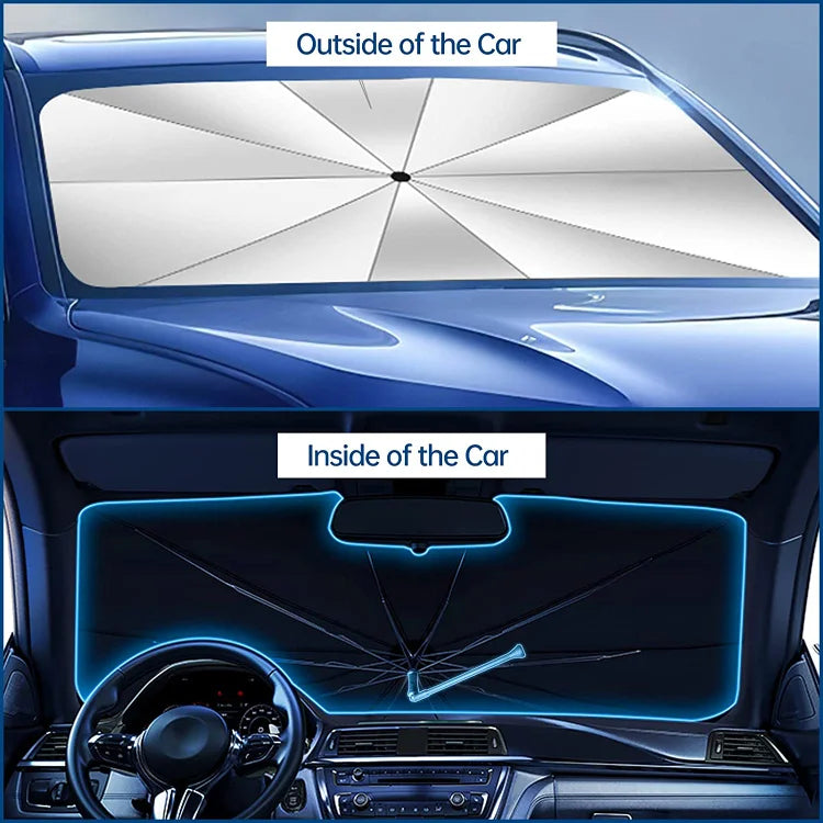 ⏳Begränsad tid – 60% rabatt⏰🚗 Vikbart bilskydd ✨☀️ Blockar UV & värme ❄️🛡️ Skyddar instrumentbräda & inredning