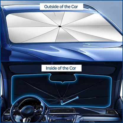 ⏳Begränsad tid – 60% rabatt⏰🚗 Vikbart bilskydd ✨☀️ Blockar UV & värme ❄️🛡️ Skyddar instrumentbräda & inredning