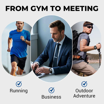 💥 50% RABATT ⌚ Herrklockan som kombinerar stil och funktion ✨ Sportig, tålig & skapad för en aktiv livsstil 🌿