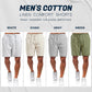 Pantalón corto confort de algodón y lino para hombre