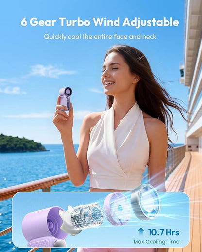 🔥 50% RABATT 🌬️ Kraftfull turbinfläkt med 16 900 varv/min 💨 6 vindlägen, LED-display & svalka direkt var du än är ✨