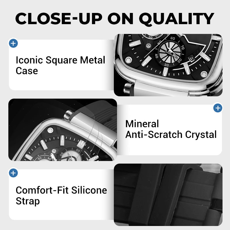 💥 50% RABATT ⌚ Herrklockan som kombinerar stil och funktion ✨ Sportig, tålig & skapad för en aktiv livsstil 🌿