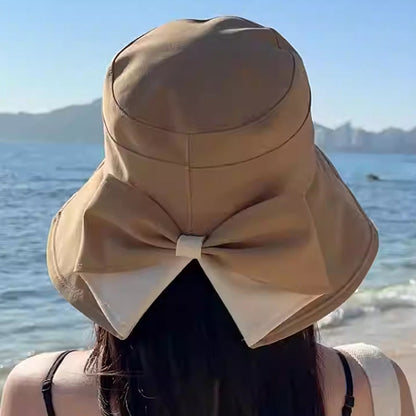 ⌛️LIMITED-TIME 50% OFF! 👒Summer Hot Sale☀️Women's Bowknot Wide Brim Sun Protective Hat
