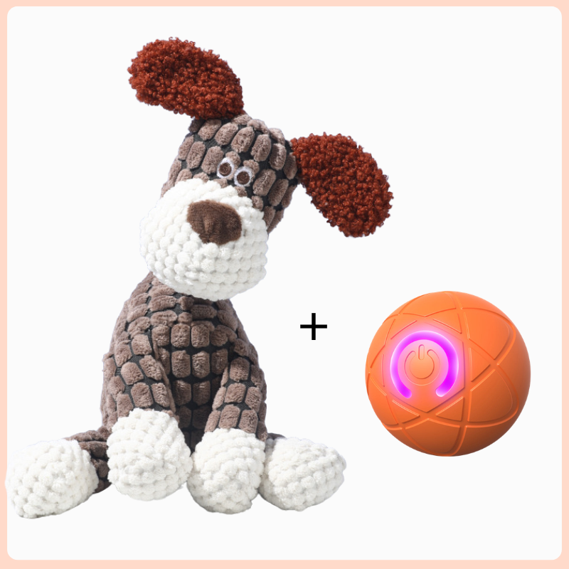 🐾 SMART HUSDJURSBOLL MED AUTOMATISK STUDS OCH FJÄRRKONTROLL — 3 interaktiva lägen | Tuggbeständigt E-TPU | Laddbar via USB-C 🎾
