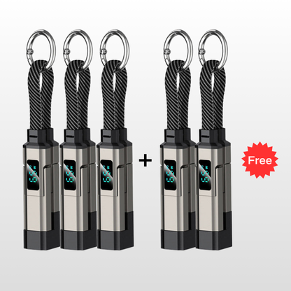 ⚡ 50% RABATT 💎 Multifunktionell 4-i-1 laddningskabel med nyckelring 🔑 liten, smart & extremt praktisk ✨