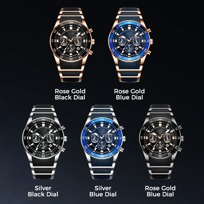 🔥 50% RABATT ⌚💎 Lyxig multifunktionell kvartsarmbandsur för herrar ✨ Elegant design, premiumkänsla & imponerande detaljarbete