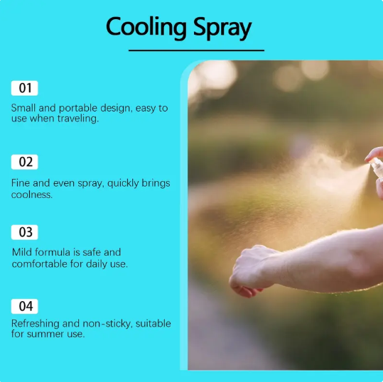 ❄️Snabb kylande spray för lindring av varmt väder – Naturlig pepparmyntsspray✨