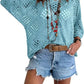 🌸☀️✨ PROMO -50% ! Haut en Crochet Bohème pour Femme – Encolure en V, Tissu Léger & 5 Couleurs (S-4XL)