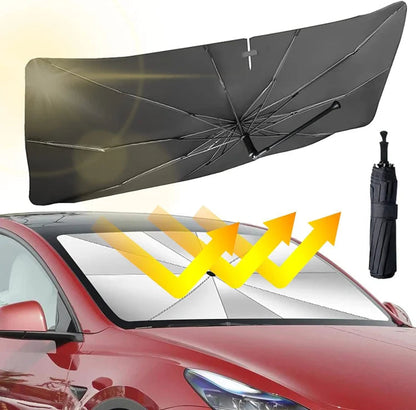 ⏳Begränsad tid – 60% rabatt⏰🚗 Vikbart bilskydd ✨☀️ Blockar UV & värme ❄️🛡️ Skyddar instrumentbräda & inredning