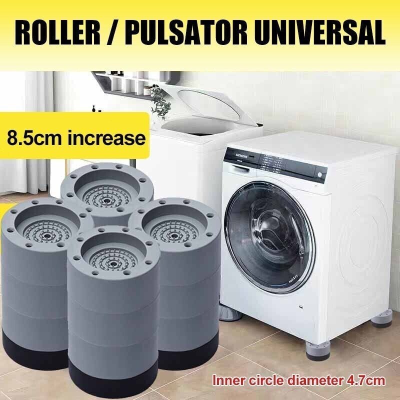 ✨ KÖP 2 FÅ 1 GRATIS! 🏡 Gummifötter för tvättmaskin (4-pack) 🔇 Minskar buller, vibrationer och slitage på golvet 🧼