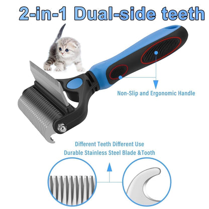 🐶🐱🔥 2+1 GRATIS 🎁 Professionelles Enthaarungs-Tool für Hunde & Katzen – entfernt lose Haare schnell & effektiv ✨