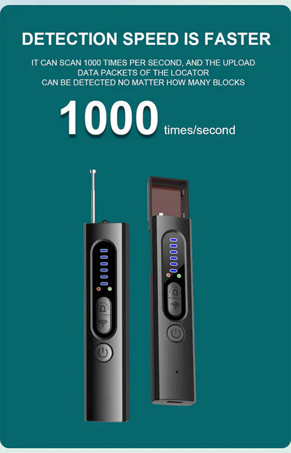 🥳STOR REA 2026🥳💞Över 50 000 sålda!🚗🏨 50 % RABATT! Anti-spiondetektor – 5 detekteringslägen, 6 känslighetsnivåer. Upptäcker dolda kameror, avlyssningsutrustning och GPS-spårare. Håll dig säker på hotell, i bilar och i provrum! 🌟💪