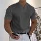 T-shirt Uomo Scollo a V in Cotone Traspirante | Maglietta Elegante Vestibilità Classica