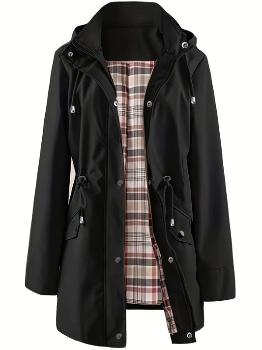 🧥 50 % DE DESCUENTO🌧️Chaqueta cortavientos con capucha impermeable y resistente al viento