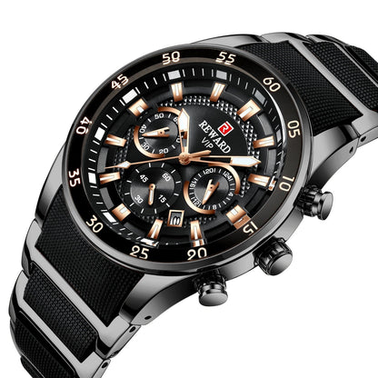 🔥 50% RABATT ⌚💎 Lyxig multifunktionell kvartsarmbandsur för herrar ✨ Elegant design, premiumkänsla & imponerande detaljarbete