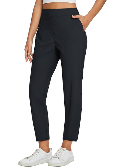 🔥 Nuovo arrivo 💕 Pantaloni elasticizzati a vita alta con tasche con cerniera per donna