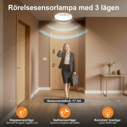 ✨ Stilren smartlampa för moderna hem 🏡 Automatisk LED-belysning med rörelsesensor & röststyrning 💡 Nu till halva priset