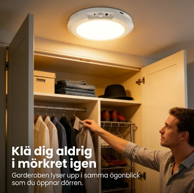 ✨ Stilren smartlampa för moderna hem 🏡 Automatisk LED-belysning med rörelsesensor & röststyrning 💡 Nu till halva priset