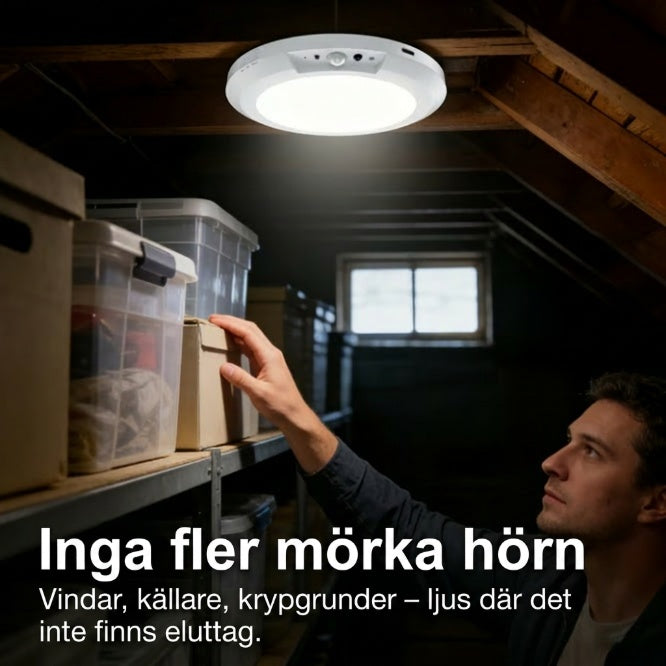 ✨ Stilren smartlampa för moderna hem 🏡 Automatisk LED-belysning med rörelsesensor & röststyrning 💡 Nu till halva priset