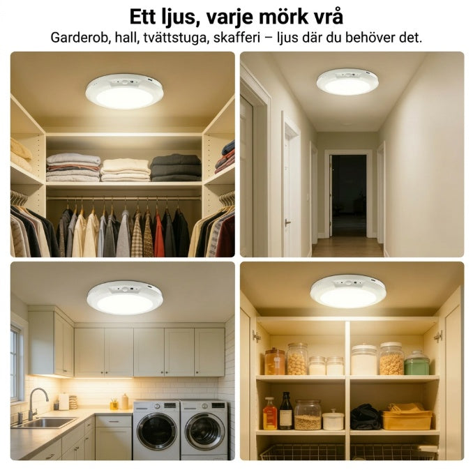 ✨ Stilren smartlampa för moderna hem 🏡 Automatisk LED-belysning med rörelsesensor & röststyrning 💡 Nu till halva priset