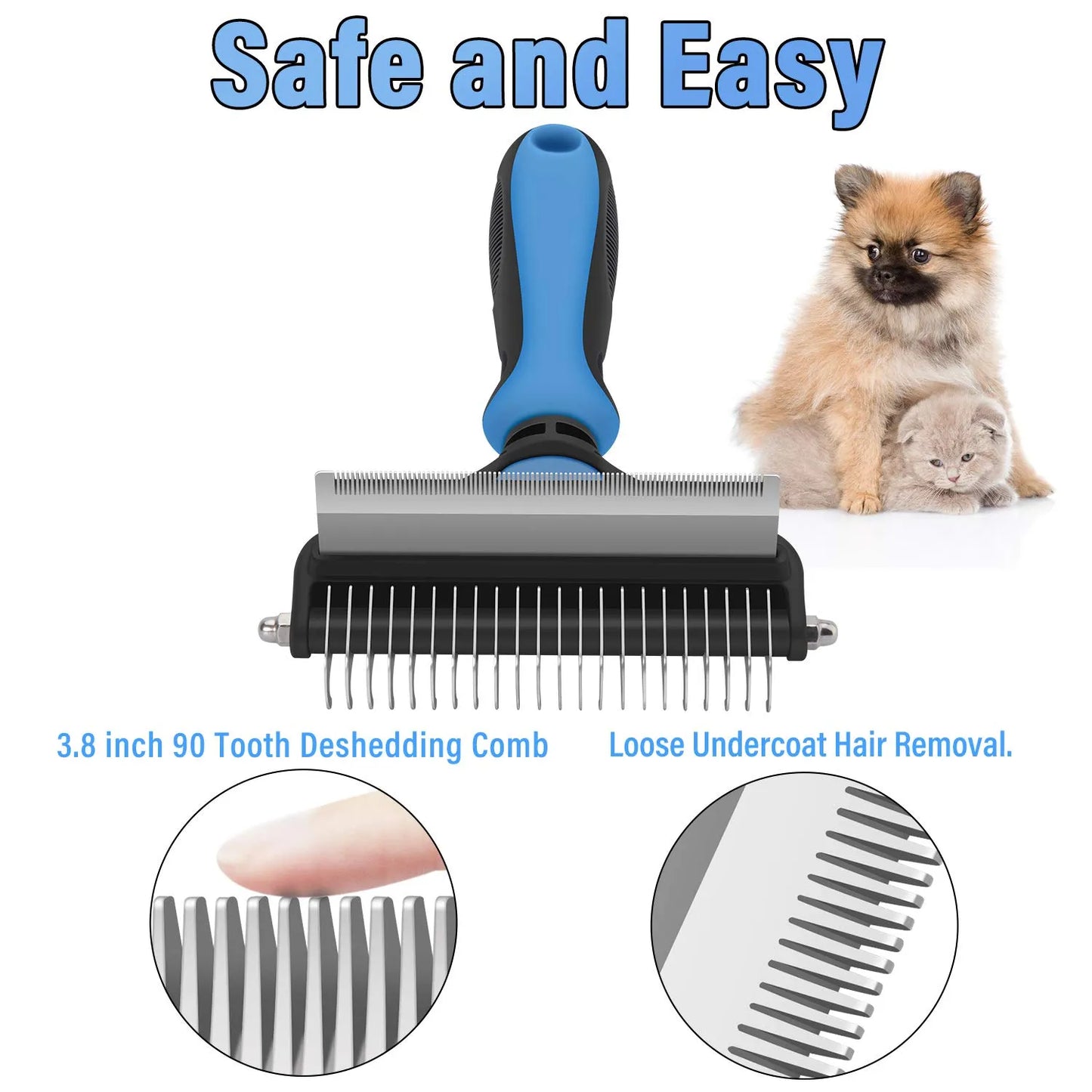 🐶🐱🔥 2+1 GRATIS 🎁 Professionelles Enthaarungs-Tool für Hunde & Katzen – entfernt lose Haare schnell & effektiv ✨